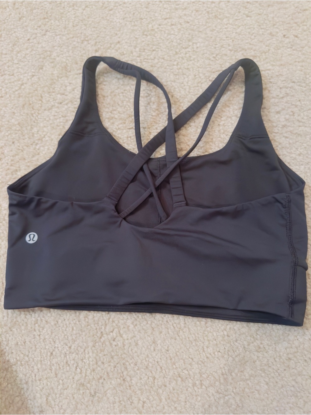 lululemon athletica Black Cross-Back Sports Bra